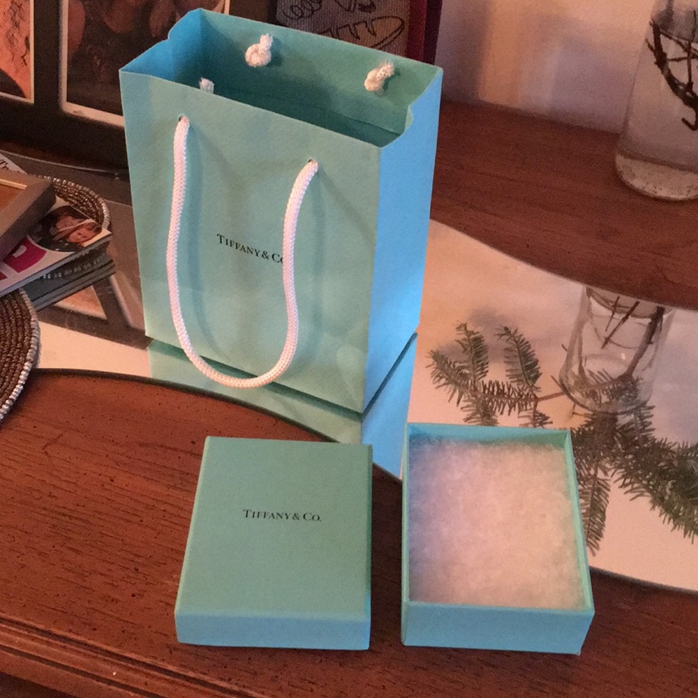 Empty Tiffany bag, jewelry box, & now bigger box!